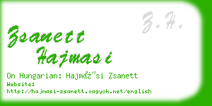 zsanett hajmasi business card